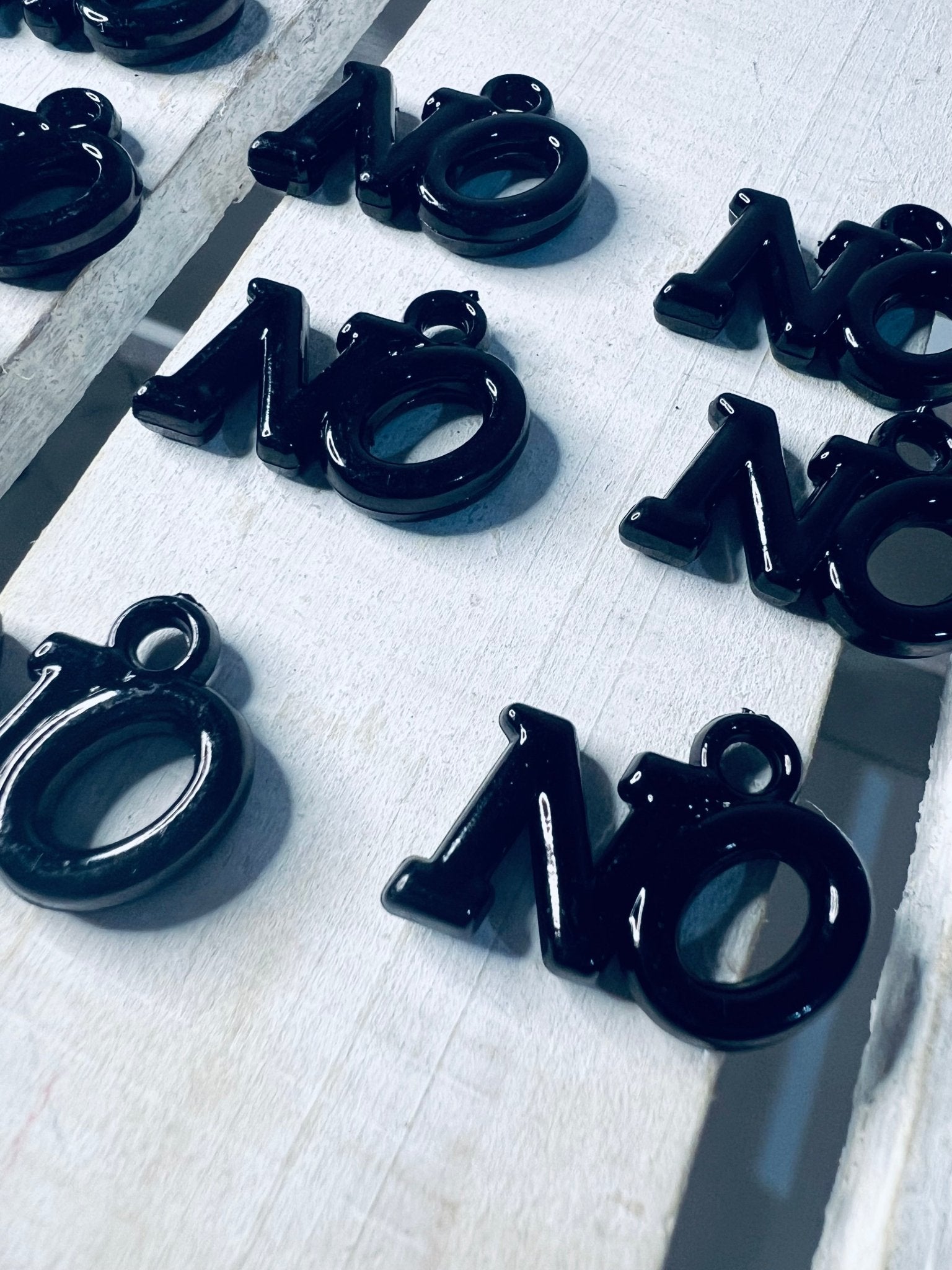 Word Trinkets NO Charm Visual Schedule Speech Therapy Mini Objects Acrylic NO Charm Trinkets Doodads - Speech and Smile