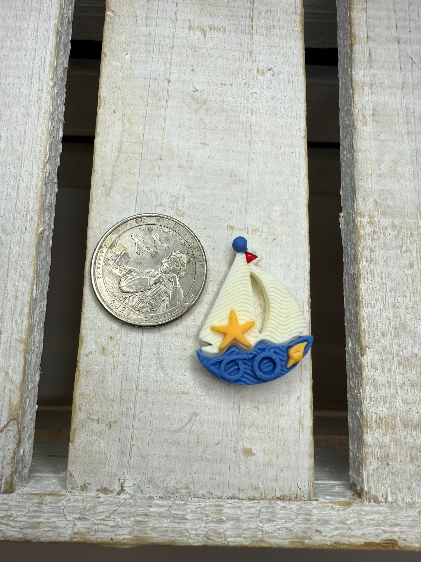 YACHT Mini Object - Nautical Ocean Minis - Mini Sailboat - Speech and Smile
