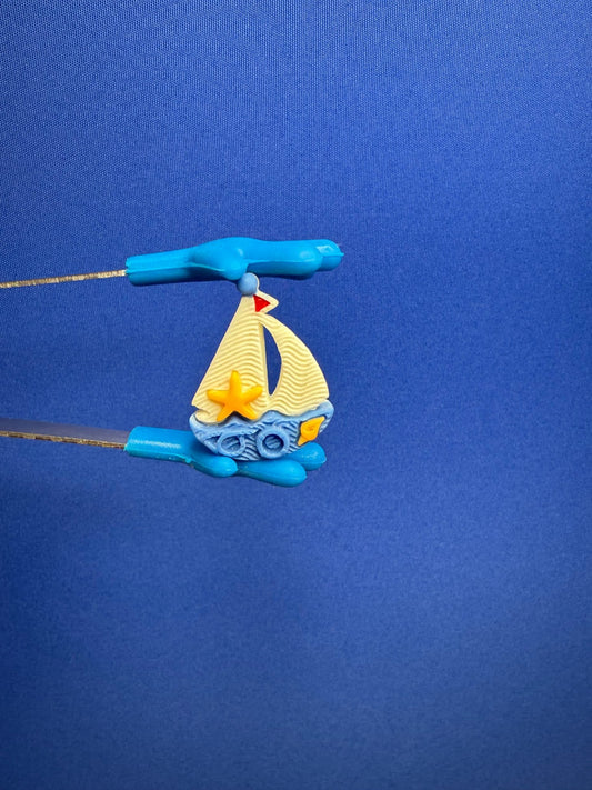 YACHT Mini Object - Nautical Ocean Minis - Mini Sailboat - Speech and Smile