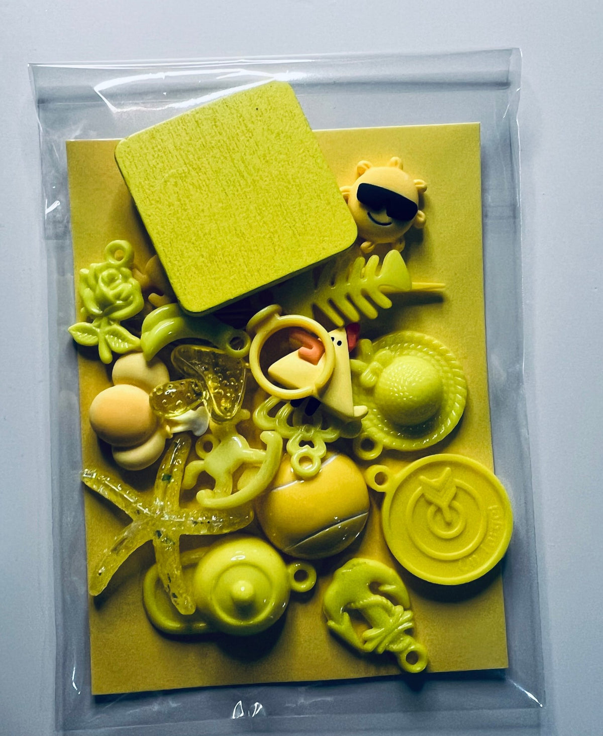 YELLOW Mini Objects Color Sort Trinkets By Color with Card Sorting Min ...